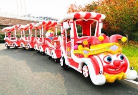 Clown trackless train 