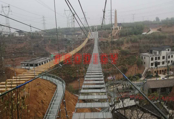 outdoor climbing bridge