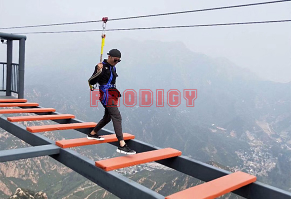 outdoor climbing bridge