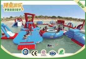 Inflatable Water Sports Park with Trampoline